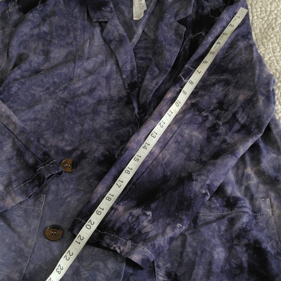 Amadi Medium Tie Dye Linen Blend Jacket - Picture 7 of 12